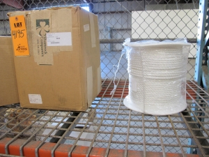 LOT TO INCLUDE: (2 BOXES) SLINGS, ROPE SPINDLE, WHEEL KIT, FILTER ELEMENTS, (3) BOXES SILICONE FOAM KITS, 144 TOTAL. LOADING & HANDLING FEE $15-4195